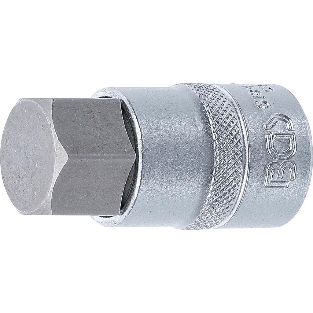 Bit-Einsatz | Antrieb Innenvierkant 12,5 mm (1/2&quot;) | Innensechskant 22 mm