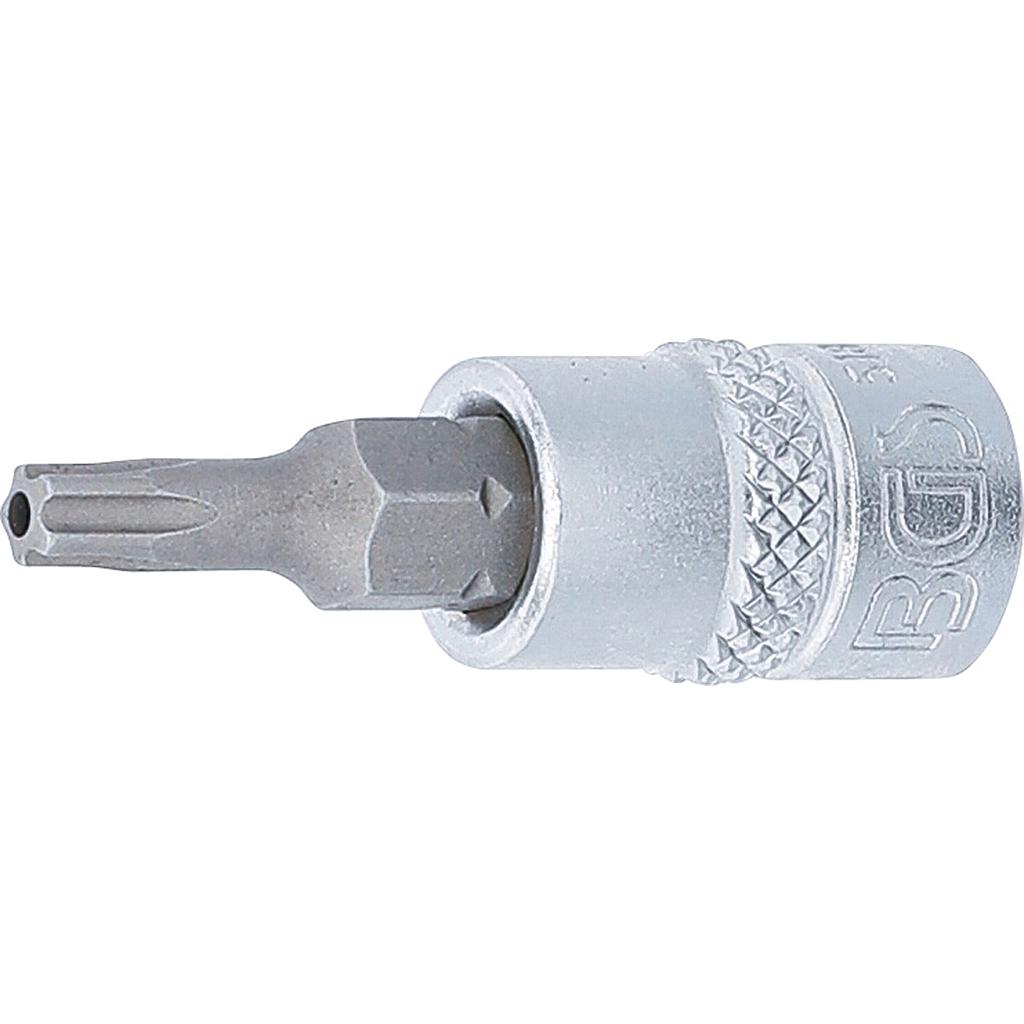 Bit-Einsatz | Antrieb Innenvierkant 6,3 mm (1/4&quot;) | TS-Profil (für Torx Plus) mit Bohrung TS20