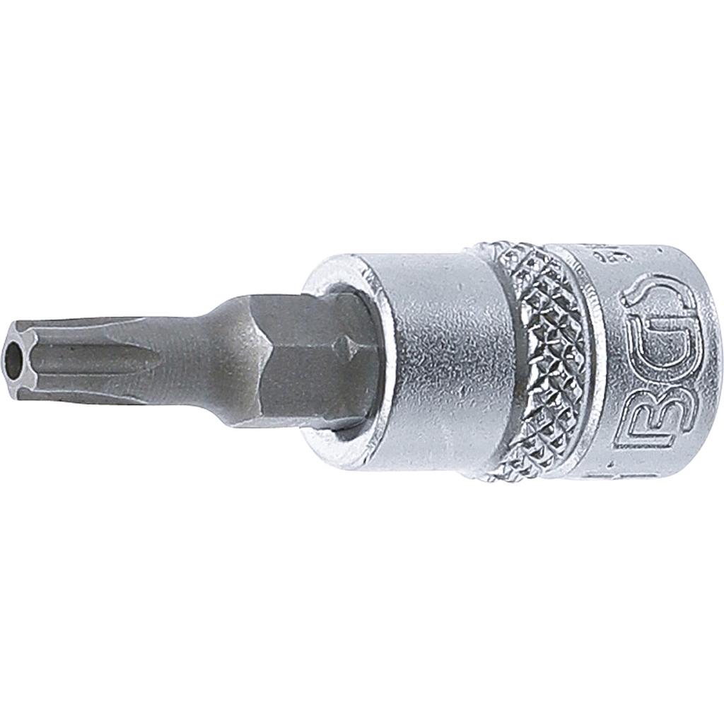 Bit-Einsatz | Antrieb Innenvierkant 6,3 mm (1/4&quot;) | TS-Profil (für Torx Plus) mit Bohrung TS25