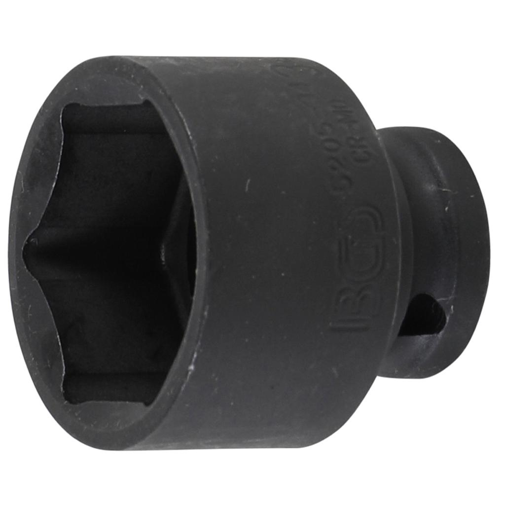 Kraft-Steckschlüssel-Einsatz Sechskant | Antrieb Innenvierkant 12,5 mm (1/2&quot;) | SW 34 mm