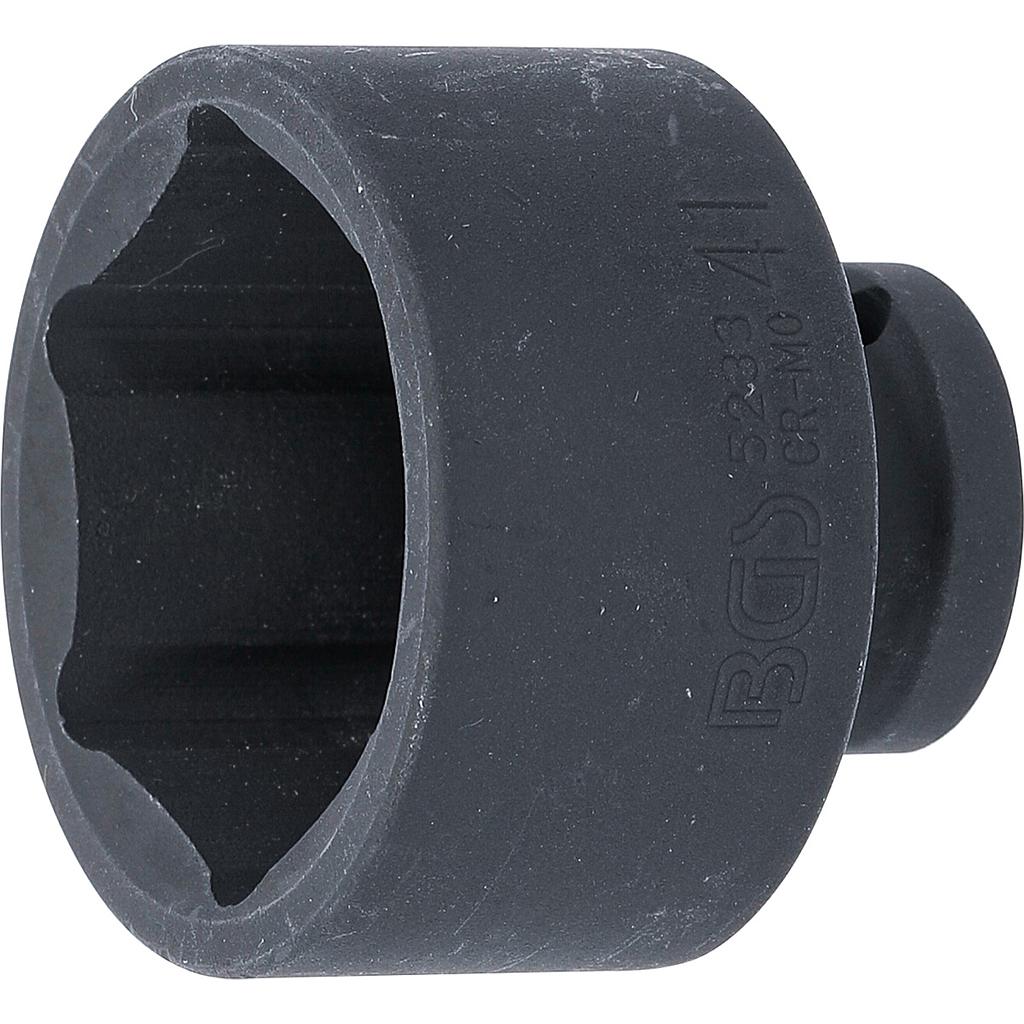 Kraft-Steckschlüssel-Einsatz Sechskant | Antrieb Innenvierkant 12,5 mm (1/2&quot;) | SW 41 mm