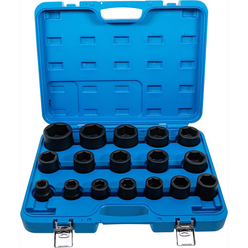 Kraft-Steckschlüssel-Einsatz-Satz | Antrieb Innenvierkant 20 mm (3/4&quot;) | SW 19 - 55 mm | 17-tlg.