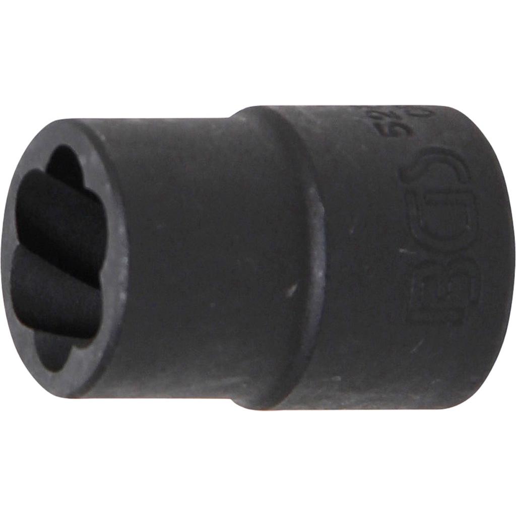 Spiral-Profil-Steckschlüssel-Einsatz / Schraubenausdreher | Antrieb Innenvierkant 12,5 mm (1/2&quot;) | SW 14 mm