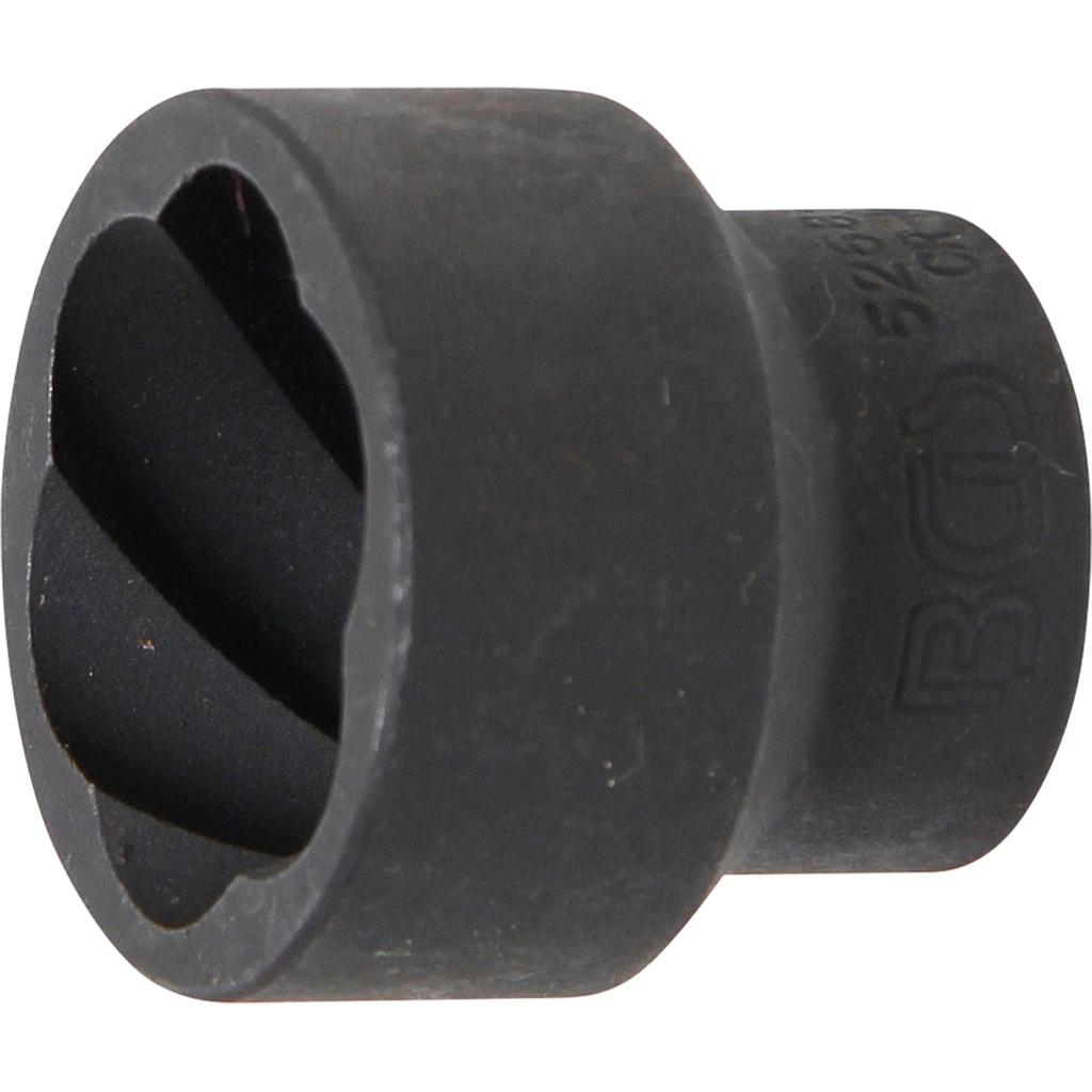 Spiral-Profil-Steckschlüssel-Einsatz / Schraubenausdreher | Antrieb Innenvierkant 12,5 mm (1/2&quot;) | SW 27 mm