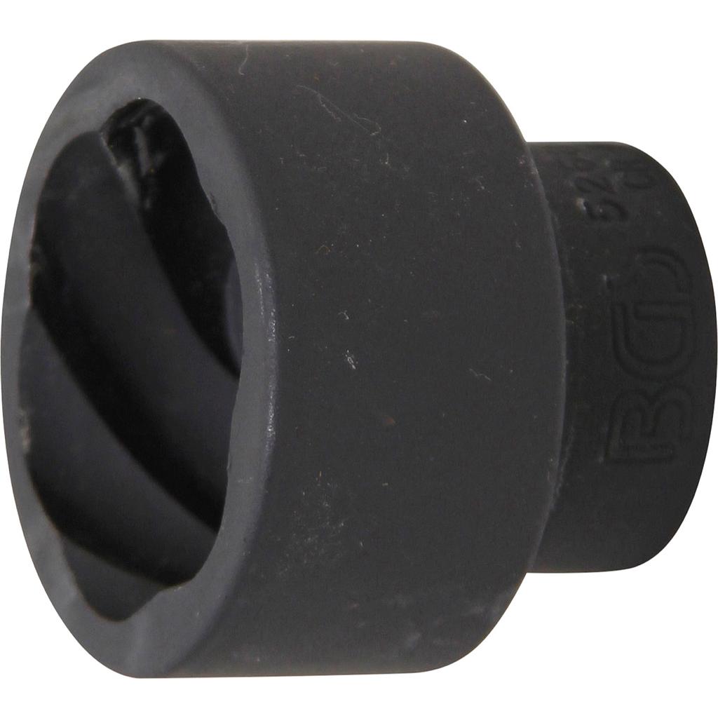 Spiral-Profil-Steckschlüssel-Einsatz / Schraubenausdreher | Antrieb Innenvierkant 20 mm (3/4&quot;) | SW 41 mm