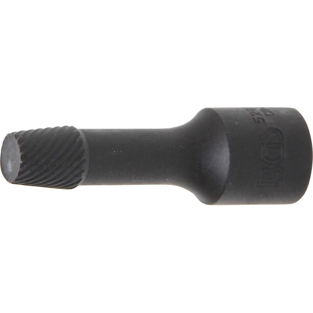 Spiral-Profil-Steckschlüssel-Einsatz / Schraubenausdreher | Antrieb Innenvierkant 10 mm (3/8&quot;) | 10 mm