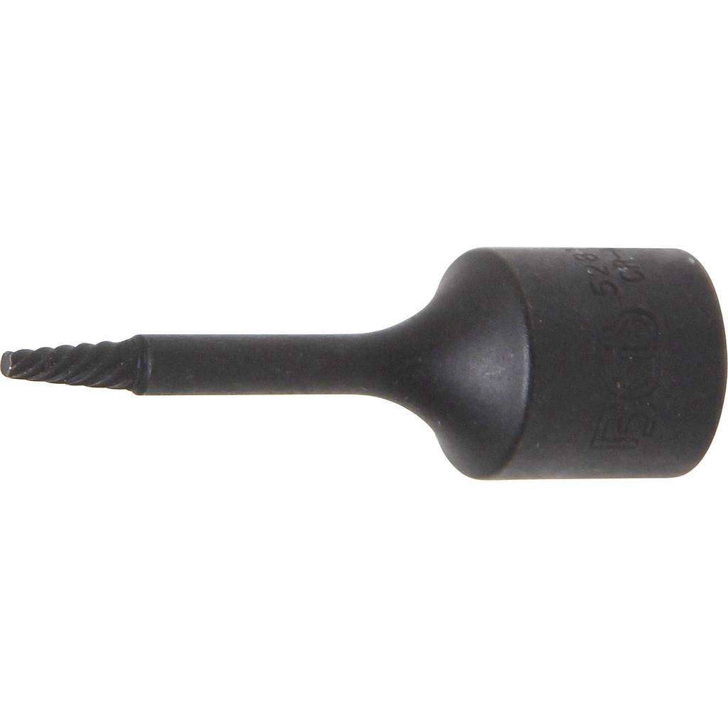 Spiral-Profil-Steckschlüssel-Einsatz / Schraubenausdreher | Antrieb Innenvierkant 10 mm (3/8&quot;) | 2 mm