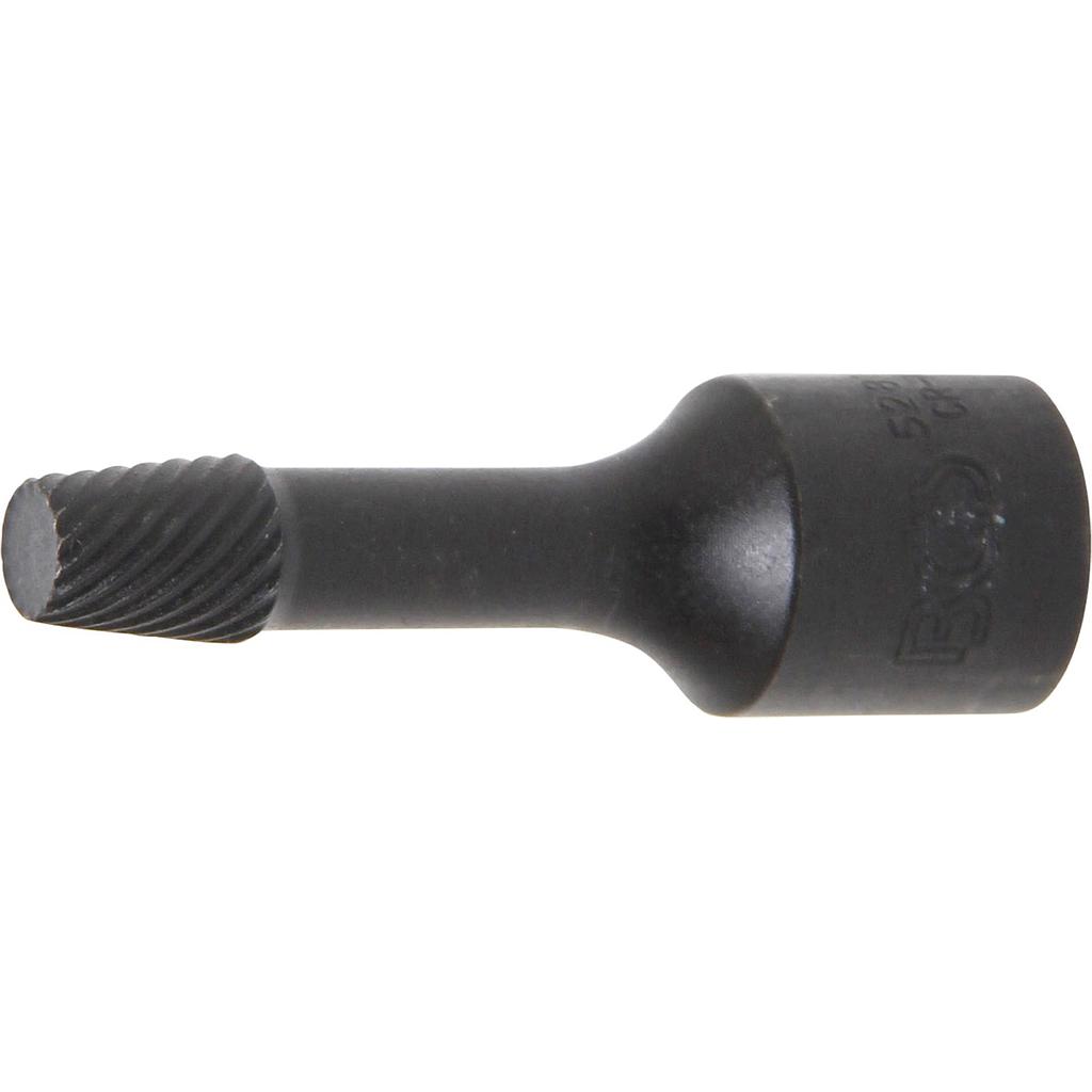 Spiral-Profil-Steckschlüssel-Einsatz / Schraubenausdreher | Antrieb Innenvierkant 10 mm (3/8&quot;) | 8 mm