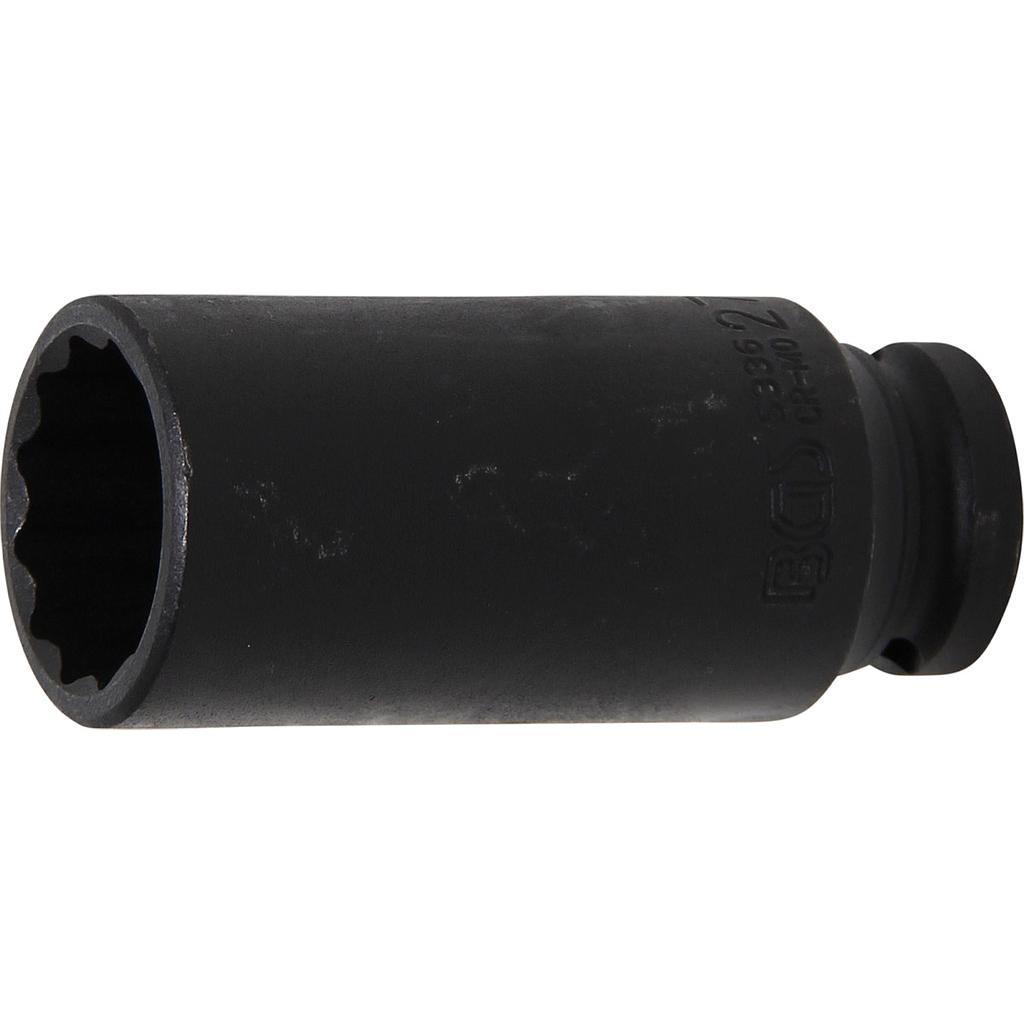 Kraft-Steckschlüssel-Einsatz Zwölfkant | Antrieb Innenvierkant 12,5 mm (1/2&quot;) | SW 27 mm