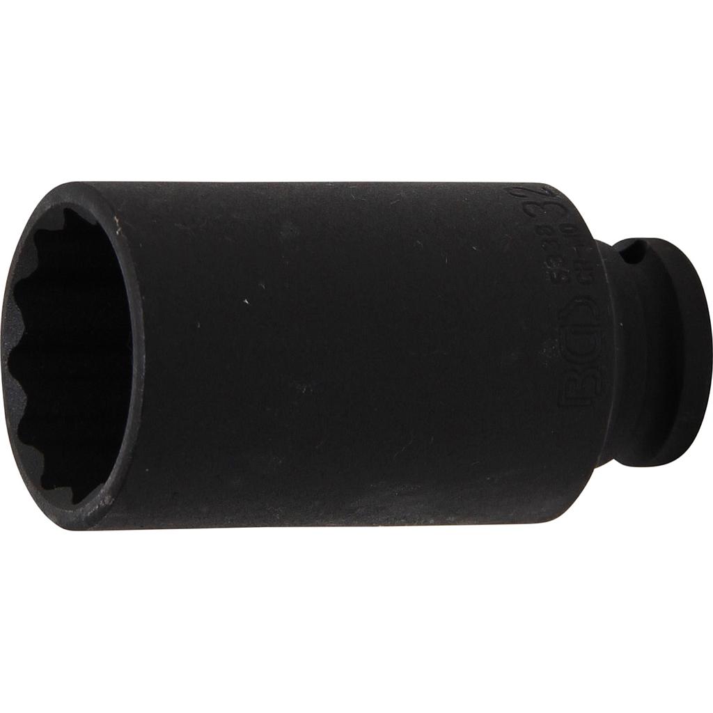 Kraft-Steckschlüssel-Einsatz Zwölfkant | Antrieb Innenvierkant 12,5 mm (1/2&quot;) | SW 32 mm