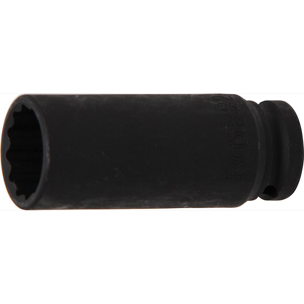Kraft-Steckschlüssel-Einsatz Zwölfkant | Antrieb Innenvierkant 12,5 mm (1/2&quot;) | SW 24 mm