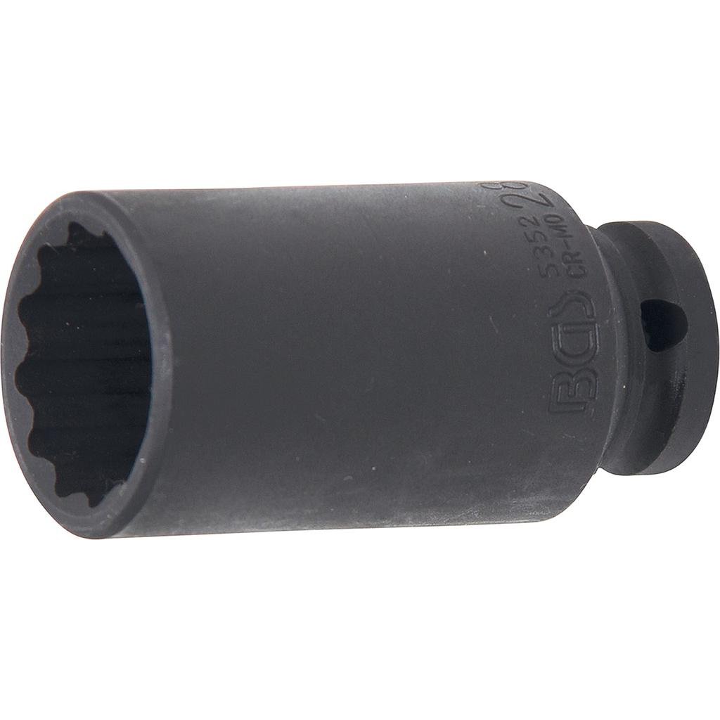 Kraft-Steckschlüssel-Einsatz Zwölfkant | Antrieb Innenvierkant 12,5 mm (1/2&quot;) | SW 28 mm