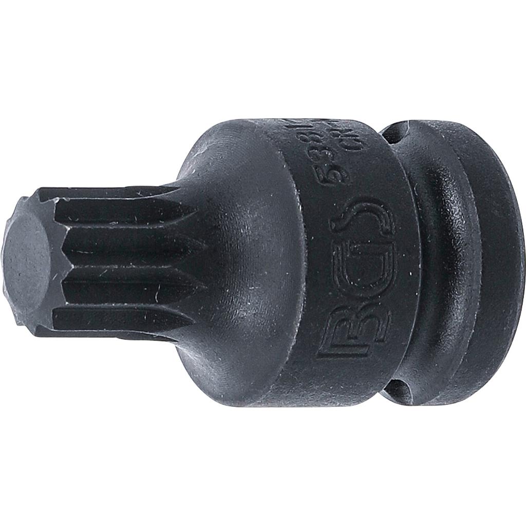 Kraft-Bit-Einsatz | Länge 43 mm | Antrieb Innenvierkant 12,5 mm (1/2&quot;) | Innenvielzahn (für XZN) M14