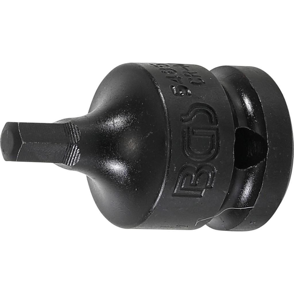 Kraft-Bit-Einsatz | Länge 42 mm | Antrieb Innenvierkant 12,5 mm (1/2&quot;) | Innensechskant 6 mm