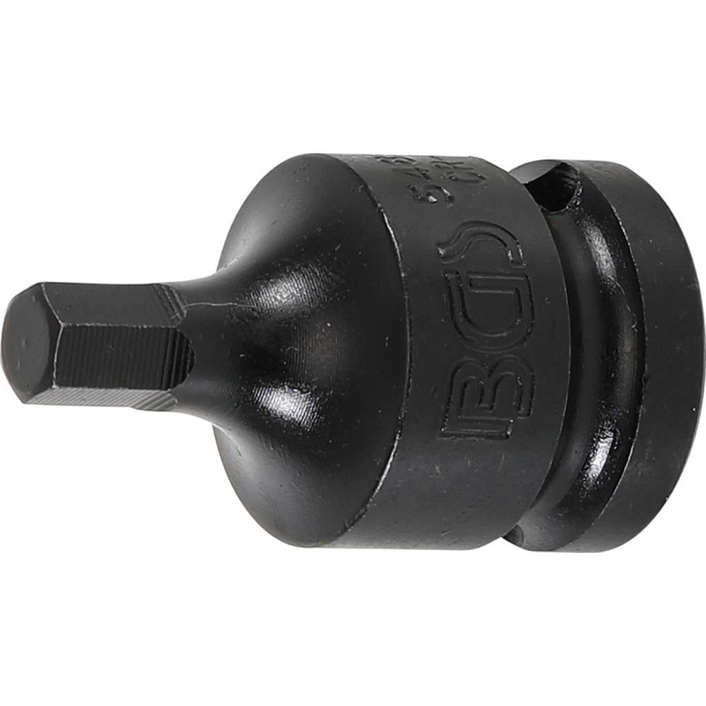 Kraft-Bit-Einsatz | Länge 42 mm | Antrieb Innenvierkant 12,5 mm (1/2&quot;) | Innensechskant 7 mm