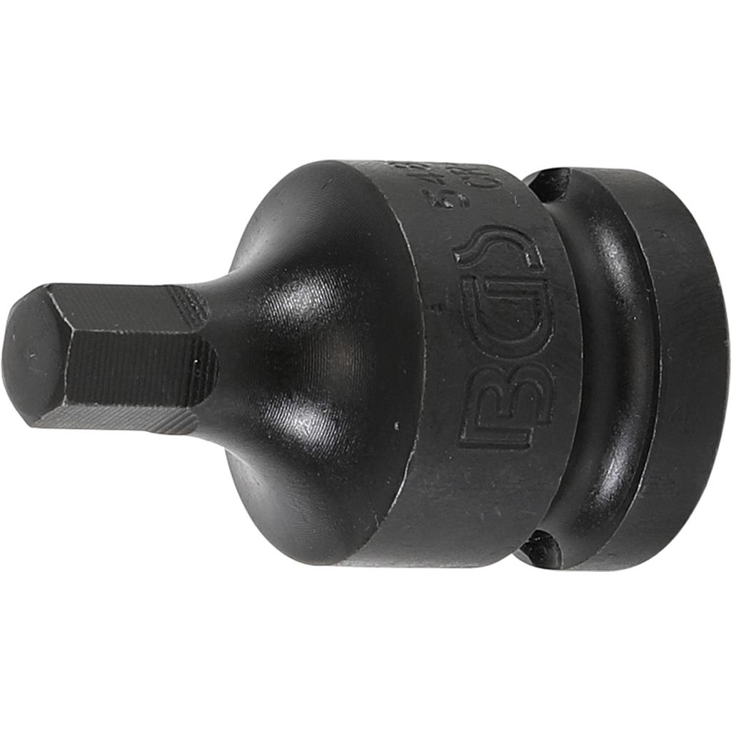 Kraft-Bit-Einsatz | Länge 42 mm | Antrieb Innenvierkant 12,5 mm (1/2&quot;) | Innensechskant 8 mm