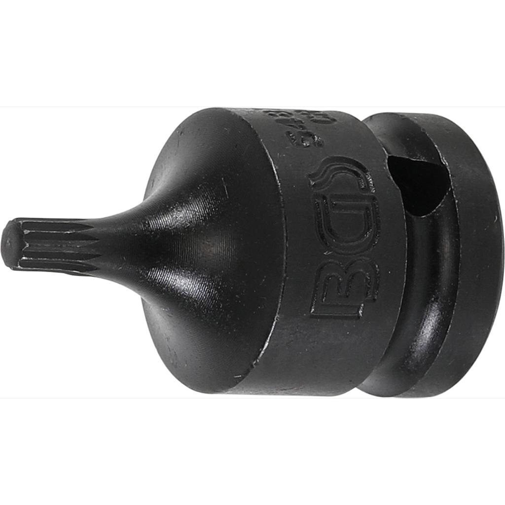 Kraft-Bit-Einsatz | Länge 43 mm | Antrieb Innenvierkant 12,5 mm (1/2&quot;) | Innenvielzahn (für XZN) M5