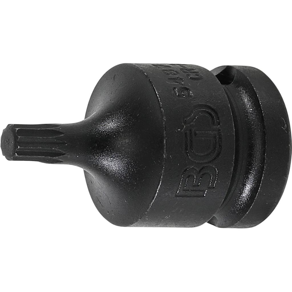 Kraft-Bit-Einsatz | Länge 43 mm | Antrieb Innenvierkant 12,5 mm (1/2&quot;) | Innenvielzahn (für XZN) M6