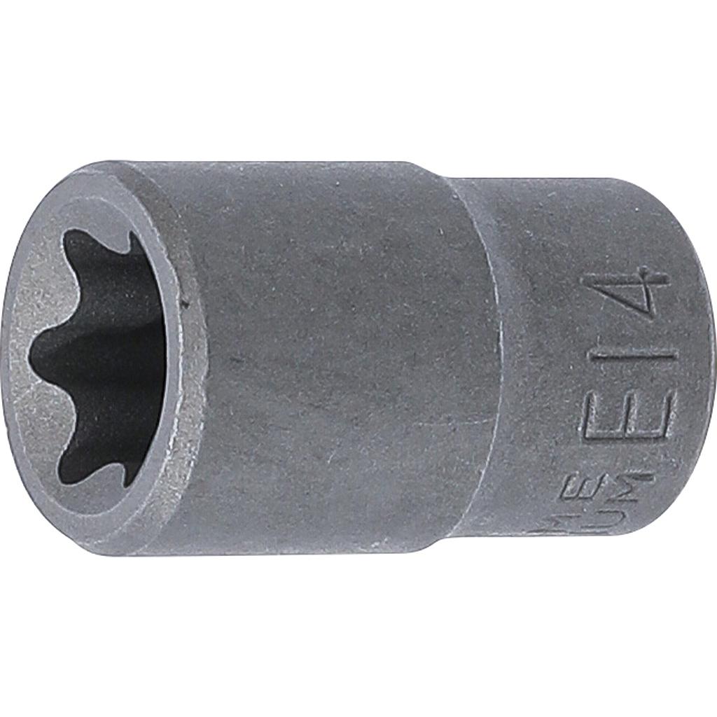 Steckschlüssel-Einsatz E-Profil | Antrieb Innenvierkant 10 mm (3/8&quot;) | SW E14