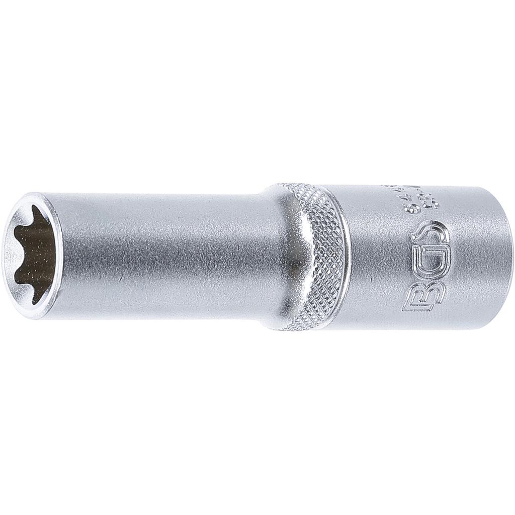 Steckschlüssel-Einsatz E-Profil, tief | Antrieb Innenvierkant 12,5 mm (1/2&quot;) | SW E16