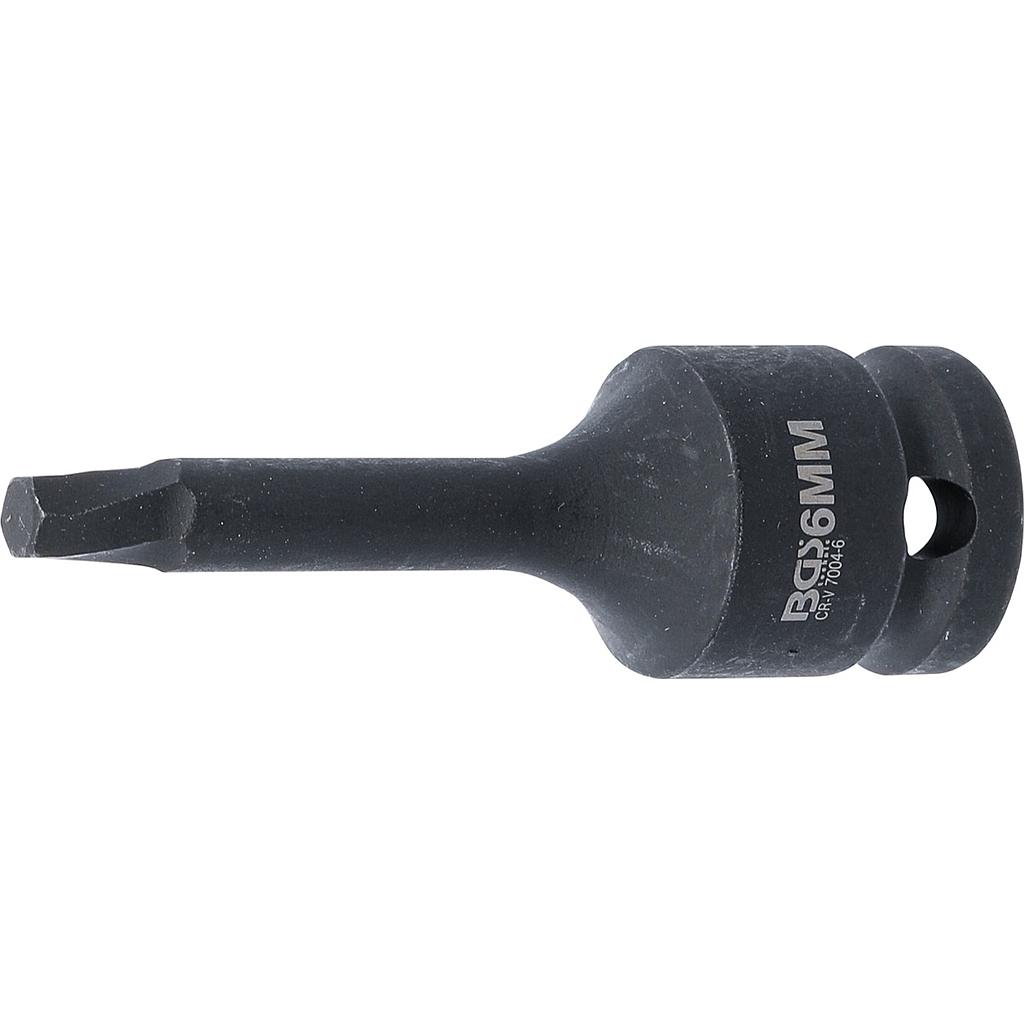 Schraubenausdreher | Antrieb Innenvierkant 12,5 mm (1/2&quot;) | für defekten Innensechskant 6 mm