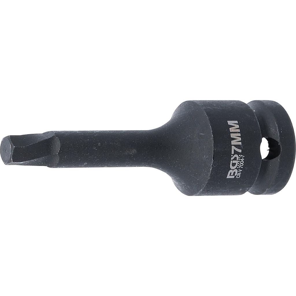 Schraubenausdreher | Antrieb Innenvierkant 12,5 mm (1/2&quot;) | für defekten Innensechskant 7 mm