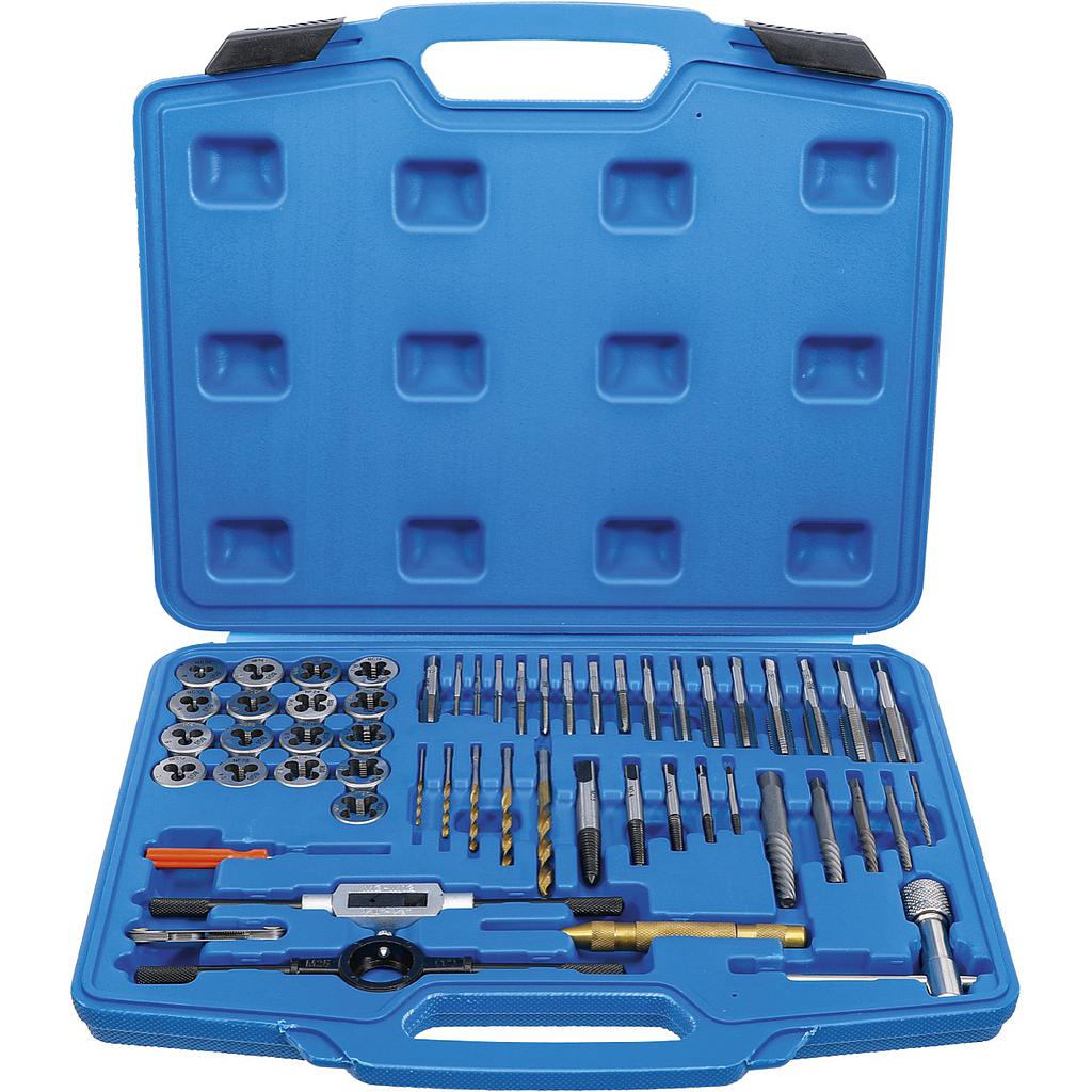 Gewindeschneid-Satz | Zoll | 1/4&quot; - 1/2&quot; | 56-tlg.