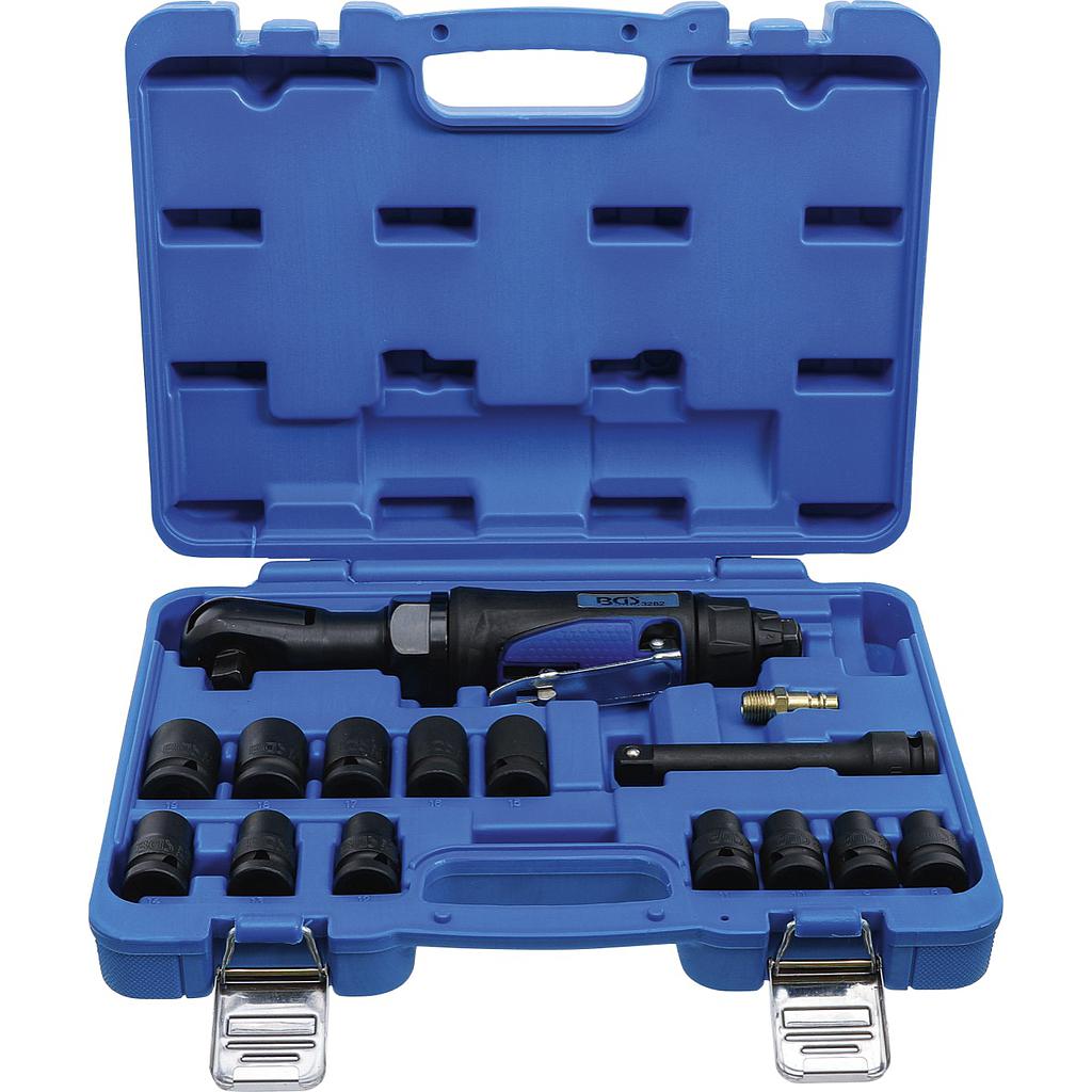 Druckluft-Ratschenschrauber-Satz | 12,5 mm (1/2&quot;) | 102 Nm | 14-tlg.