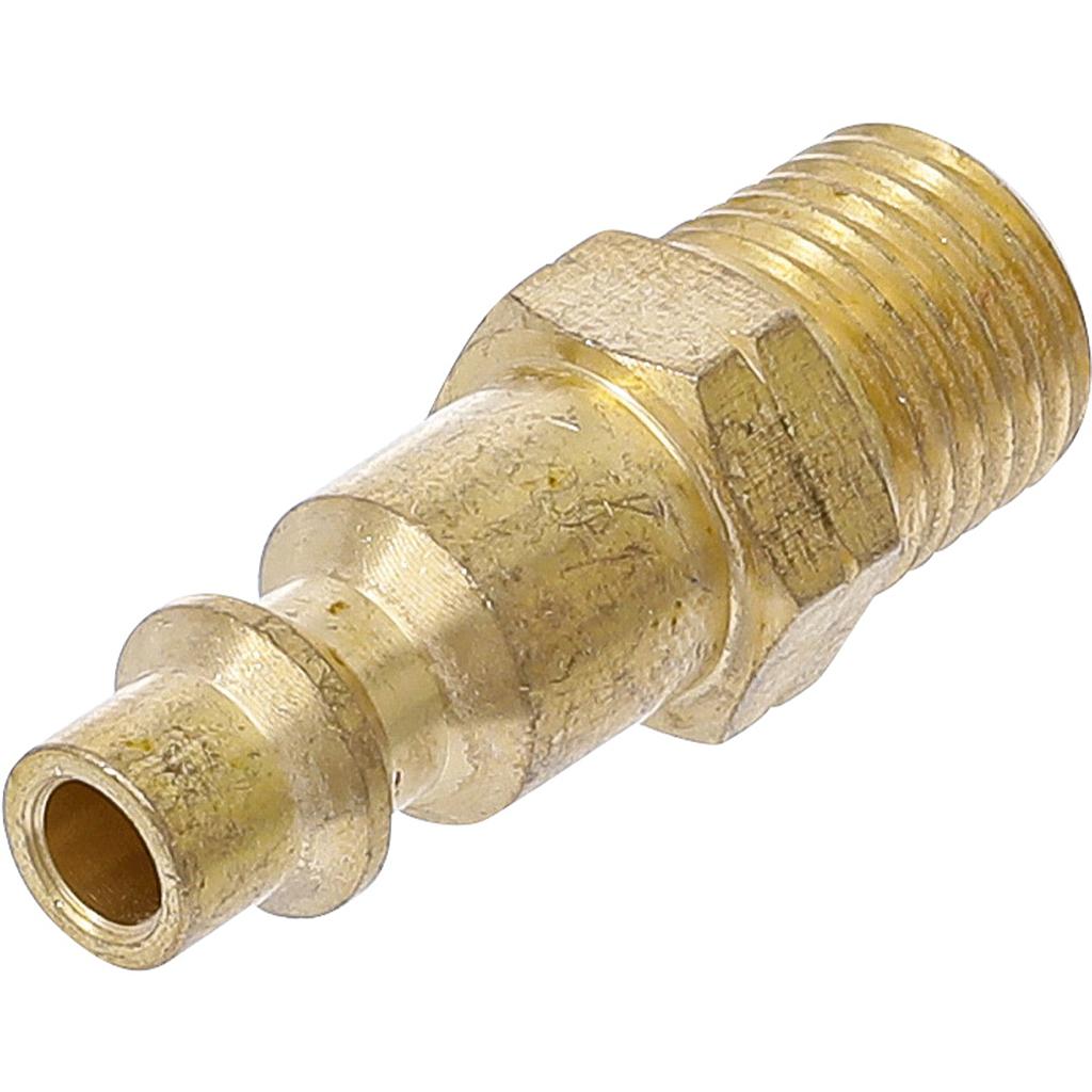 Druckluft-Stecknippel | 6,3 mm (1/4&quot;) Außengewinde | USA / Frankreich