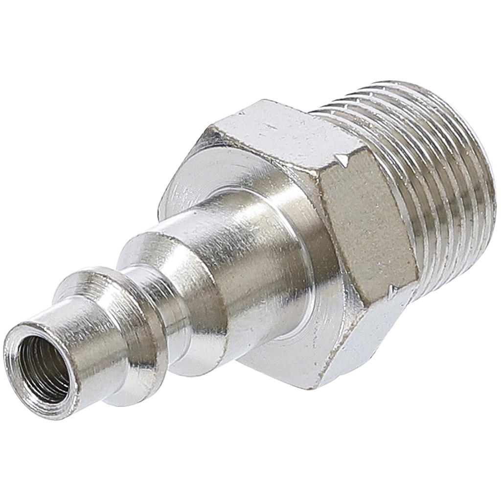Druckluft-Stecknippel | 10 mm (3/8&quot;) Außengewinde | für USA / Frankreich