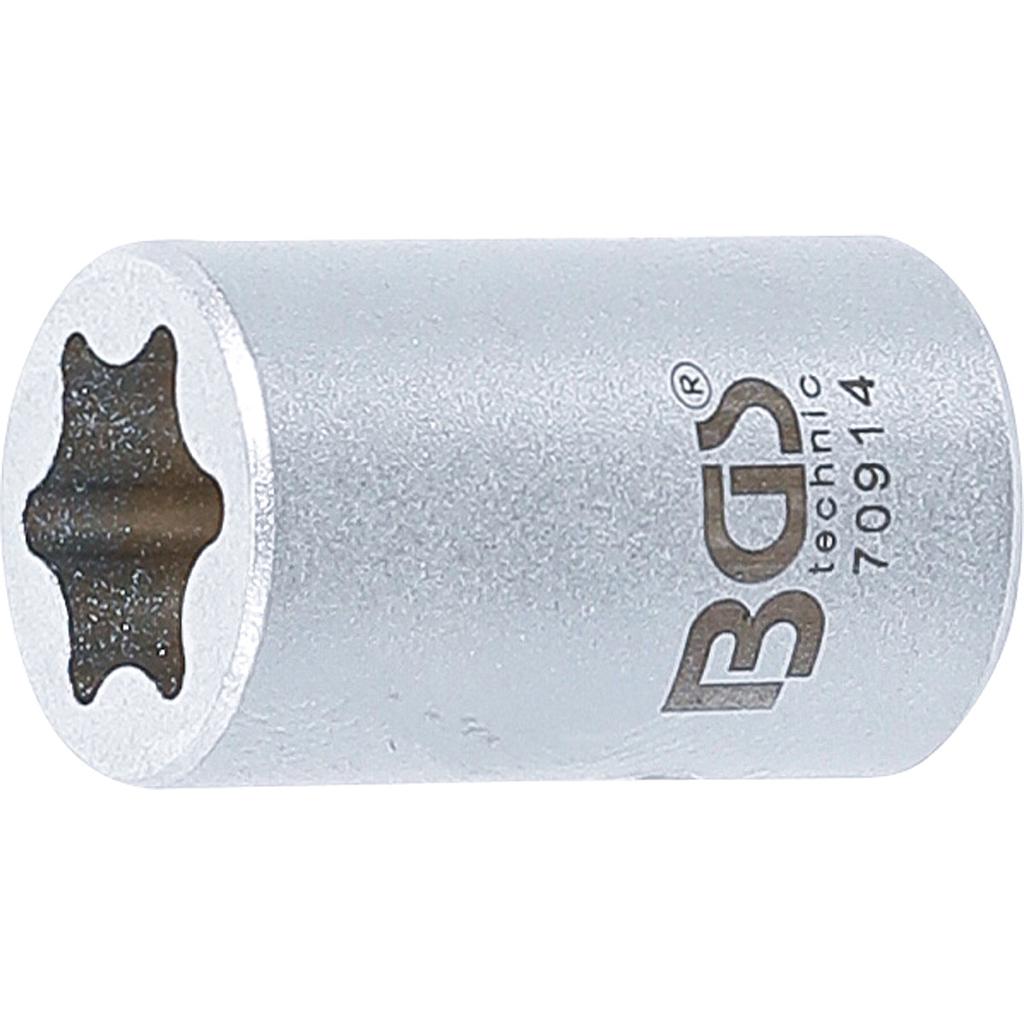 Spezial-Steckschlüssel-Einsatz | E-Profil | Antrieb Innenvierkant 6,3 mm (1/4&quot;) | SW E12 | für BMW-Fensterheber