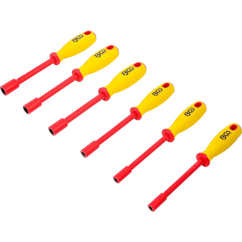 VDE-Steckschlüssel-Schraubendreher-Satz | Sechskant | SW 5,5 - 12 mm | 6-tlg.