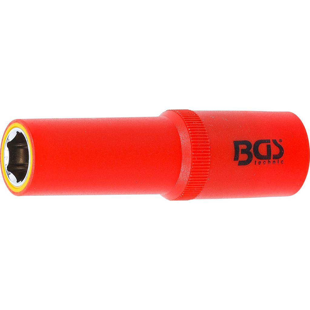 VDE-Steckschlüssel-Einsatz Sechskant | Antrieb Innenvierkant 12,5 mm (1/2&quot;) | SW 13 mm