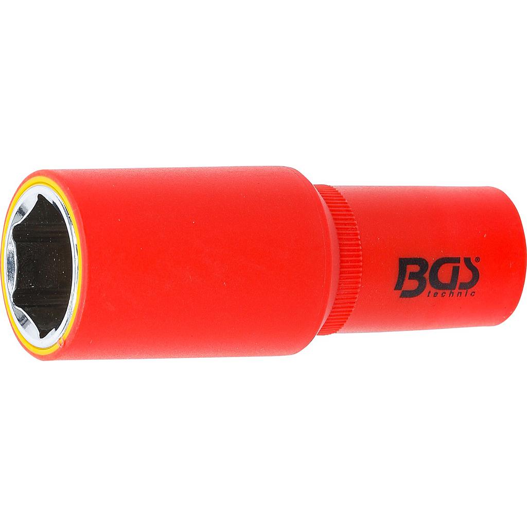 VDE-Steckschlüssel-Einsatz Sechskant | Antrieb Innenvierkant 12,5 mm (1/2&quot;) | SW 22 mm