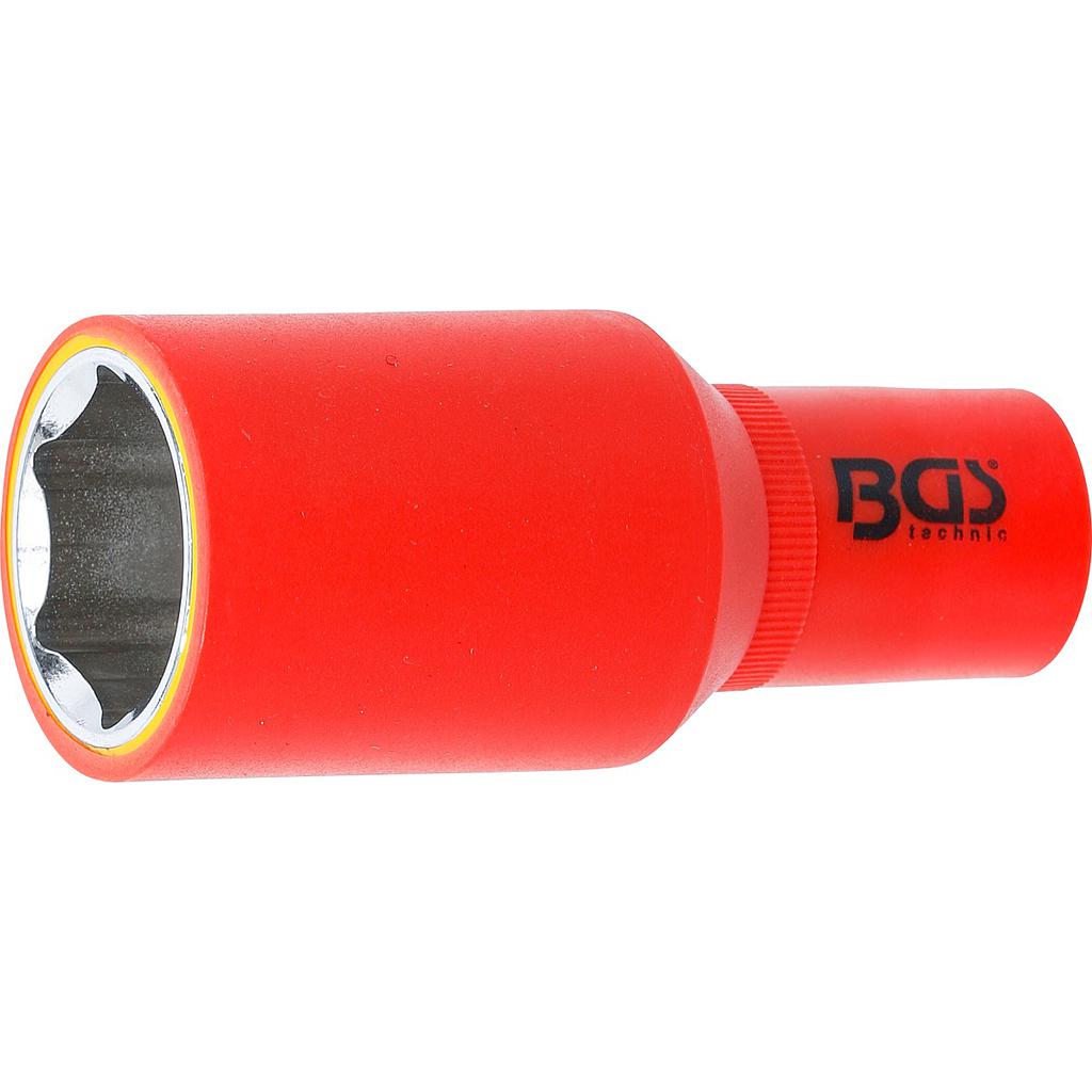 VDE-Steckschlüssel-Einsatz Sechskant | Antrieb Innenvierkant 12,5 mm (1/2&quot;) | SW 27 mm