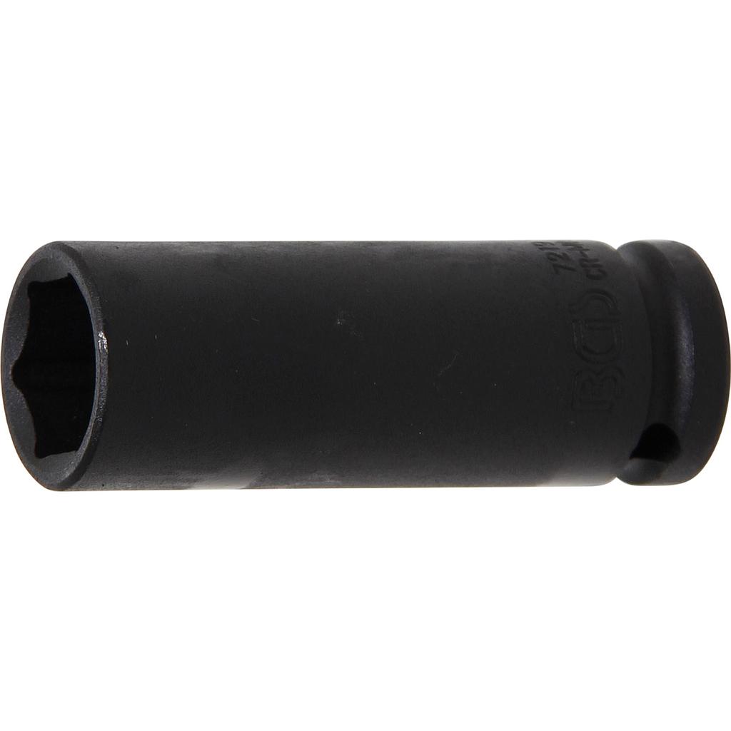 Kraft-Steckschlüssel-Einsatz Sechskant, tief | Antrieb Innenvierkant 12,5 mm (1/2&quot;) | SW 19 mm