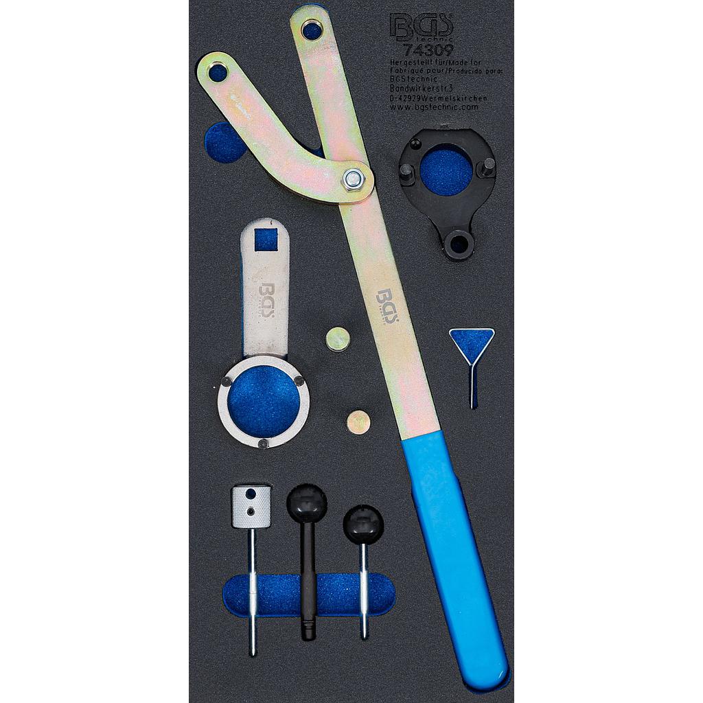 Werkstattwageneinlage 1/3: Motor-Einstellwerkzeug-Satz | für VAG 2.0 TDI Common Rail