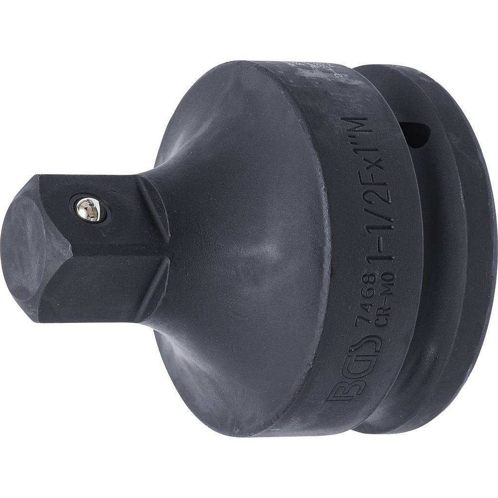 Kraft-Steckschlüssel-Adapter | Innenvierkant 38 mm (1-1/2&quot;) - Außenvierkant 25 mm (1&quot;)