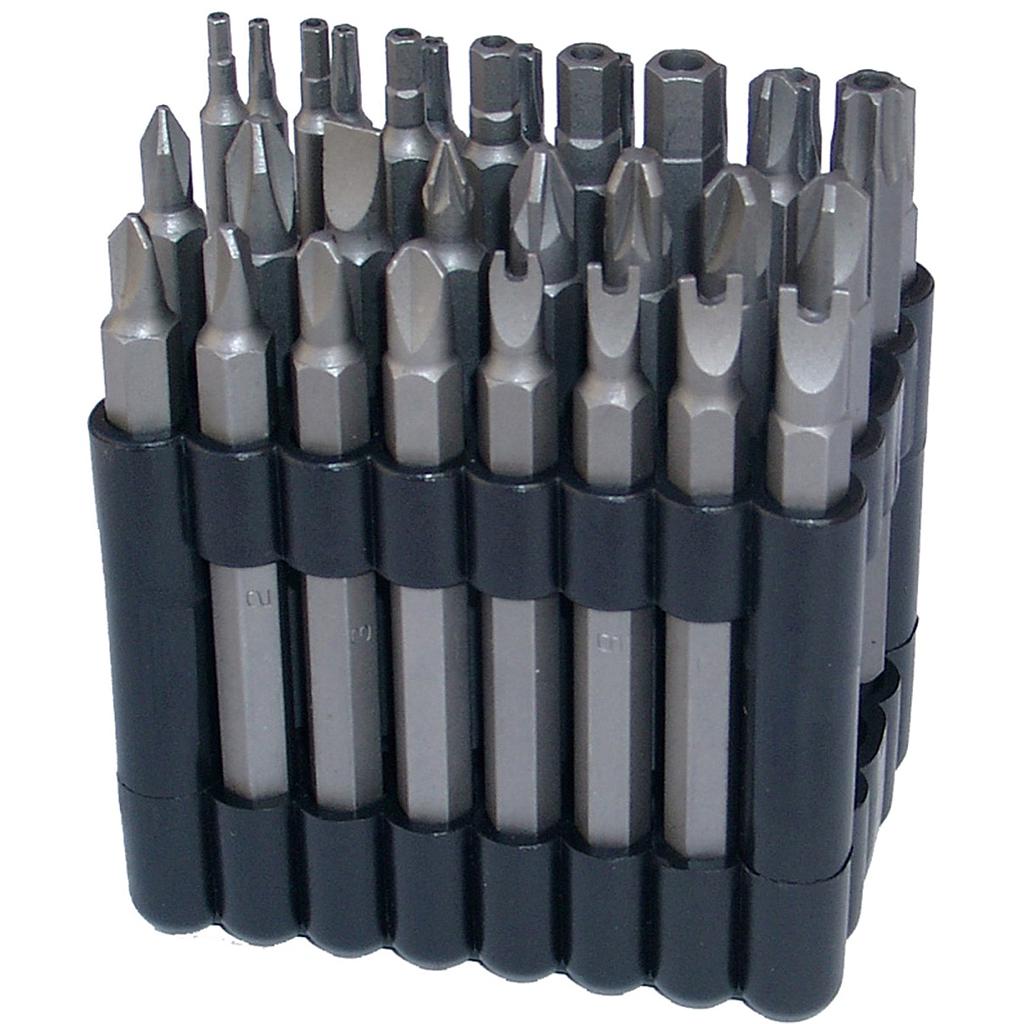 Bit-Satz | lang | Antrieb Aussensechskant 6,3 mm (1/4&quot;) | verschiedene Profile | 32-tlg.