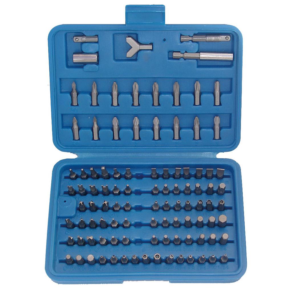 Sicherheits-Bit-Satz | Antrieb Außensechskant 6,3 mm (1/4&quot;) | 100-tlg.