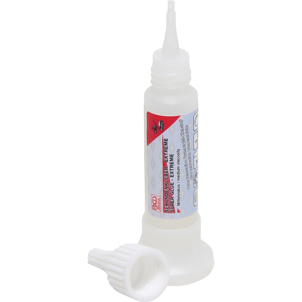 Sekundenkleber | mittelviskos | Flasche mit Standfuß 25 g