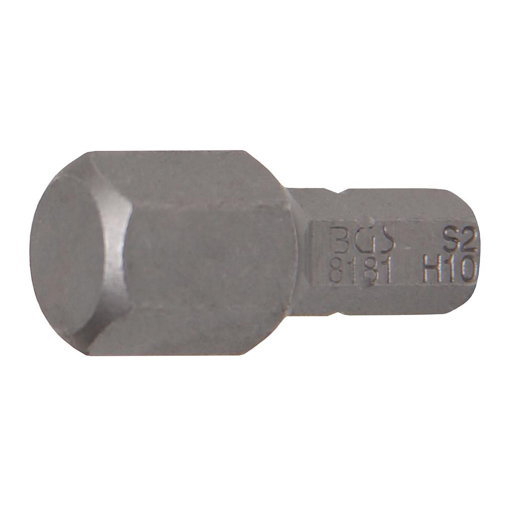 Bit | Antrieb Außensechskant 6,3 mm (1/4&quot;) | Innensechskant 10 mm