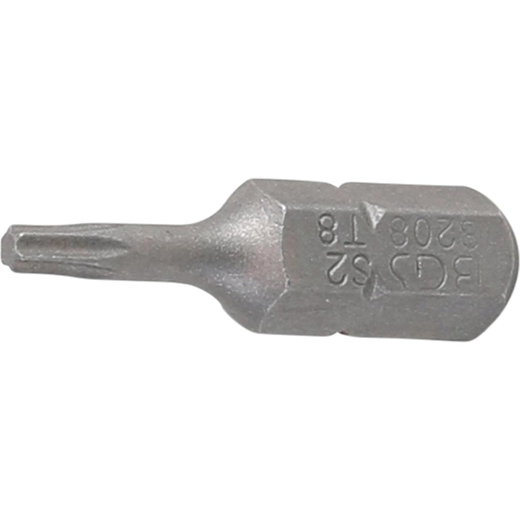 Bit | Antrieb Aussensechskant 6,3 mm (1/4&quot;) | T-Profil (für Torx) T8