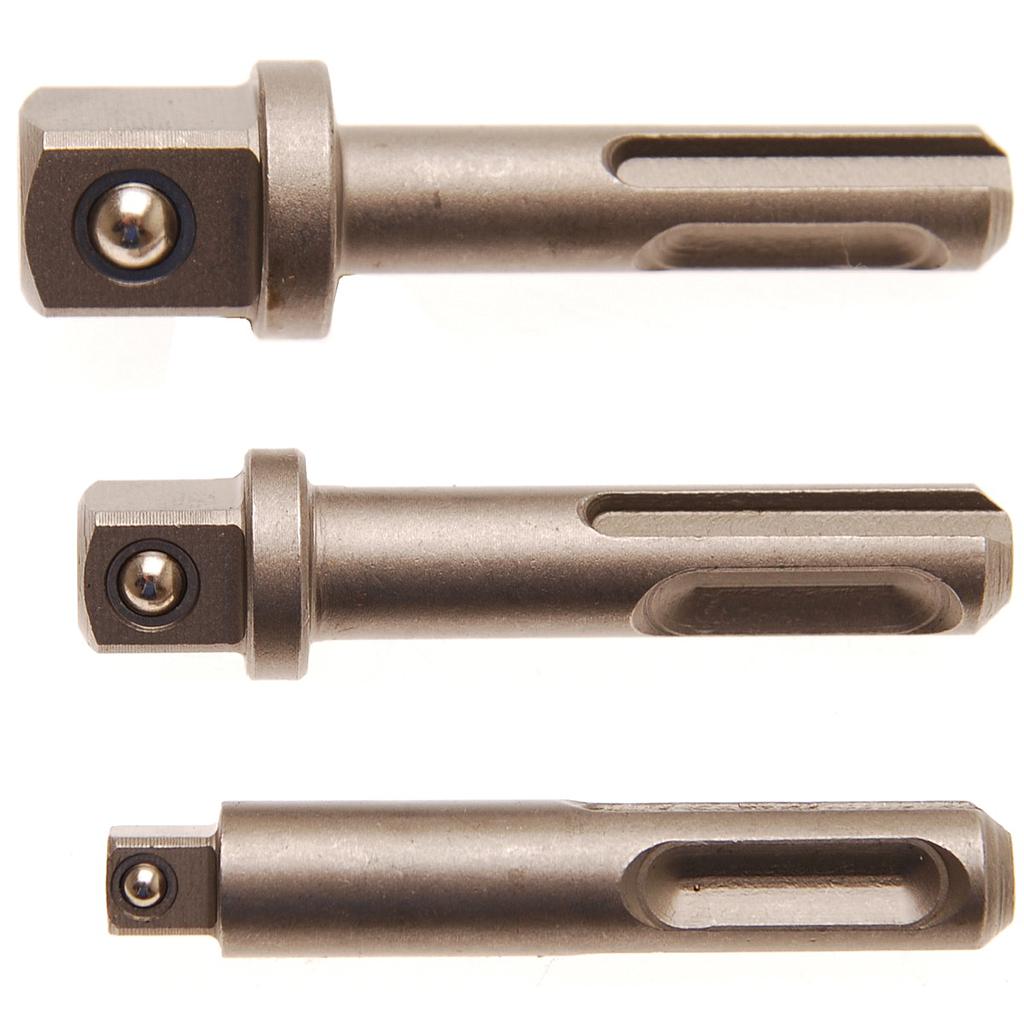 Adapter-Satz | SDS - Außenvierkant 6,3 mm (1/4&quot;), 10 mm (3/8&quot;), 12,5 mm (1/2&quot;) | 3-tlg.
