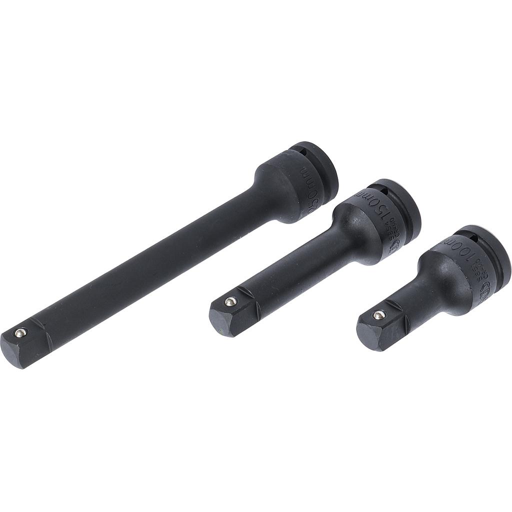 Kraft-Verlängerungs-Satz | Außen-/Innenvierkant 20 mm (3/4&quot;) | 3-tlg.