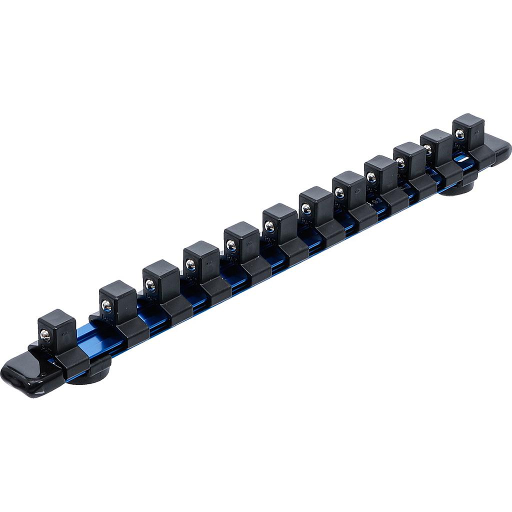Halteschiene für 12 Steckschlüssel-Einsätze | magnetisch | für Antrieb 12,5 mm (1/2&quot;)
