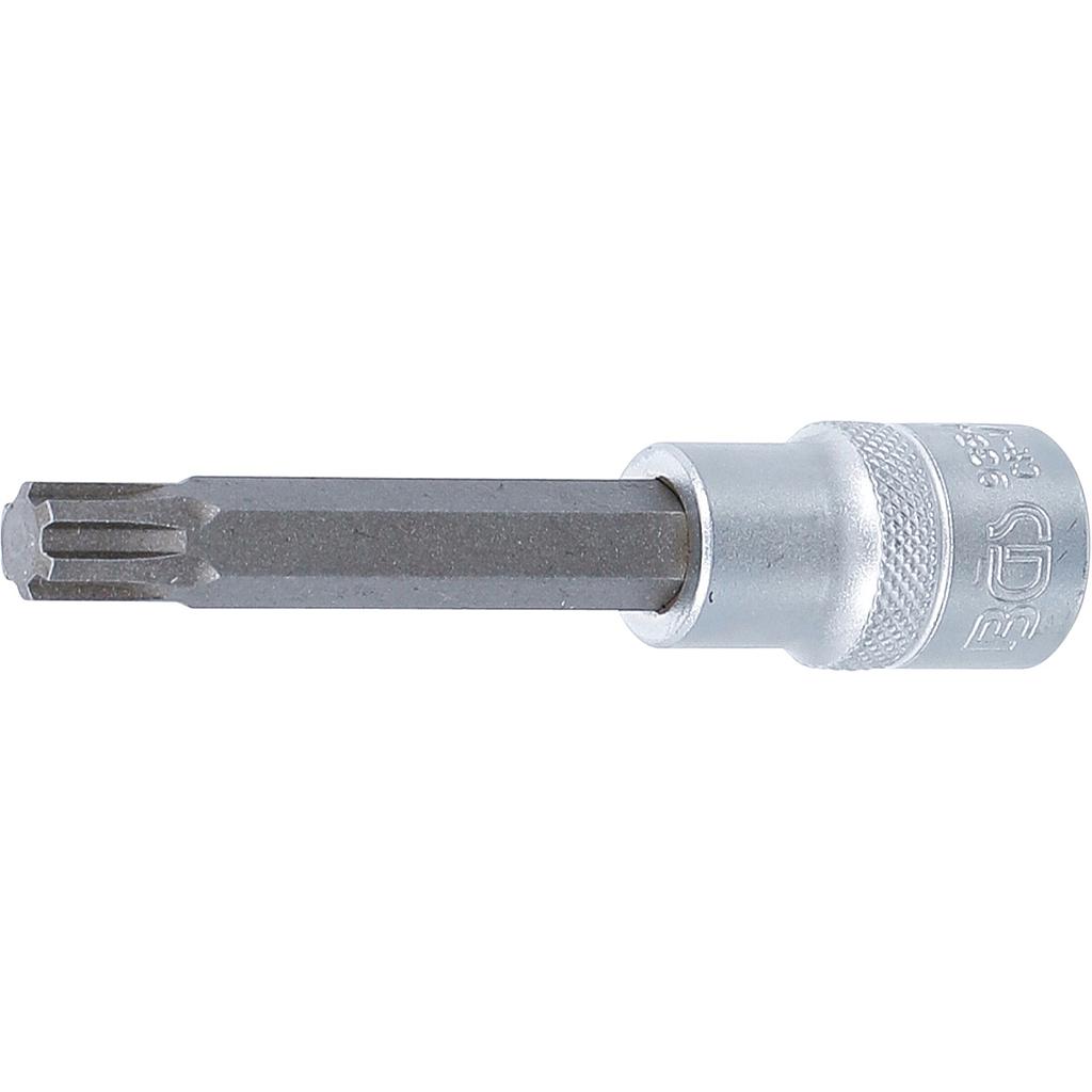 Bit-Einsatz | Länge 100 mm | Antrieb Innenvierkant 12,5 mm (1/2&quot;) | Keil-Profil (für Ribe) M10,3