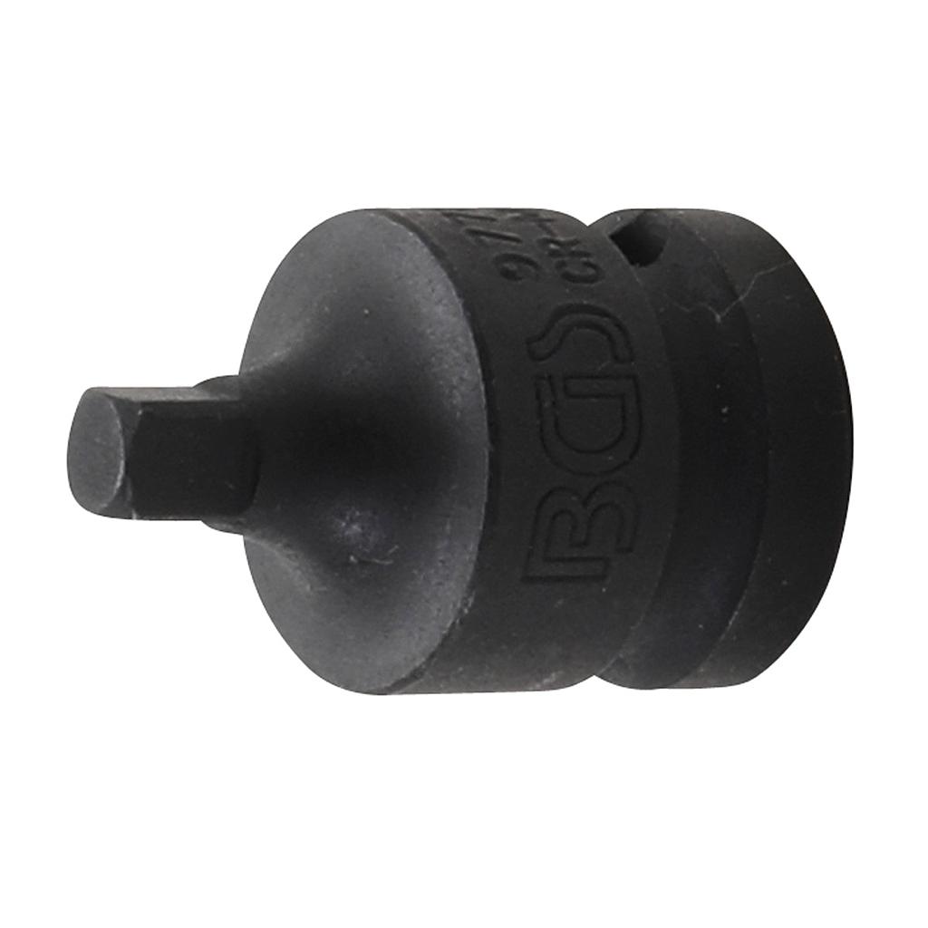 Kraft-Steckschlüssel-Adapter | Innenvierkant 12,5 mm (1/2&quot;) - Aussenvierkant 6,3 mm (1/4&quot;)