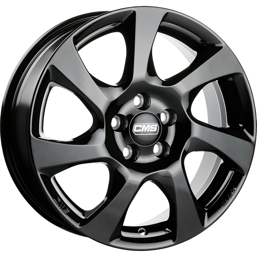 CMS C24 Schwarz Glanz 6.5x16 63.4 60° Kegel
