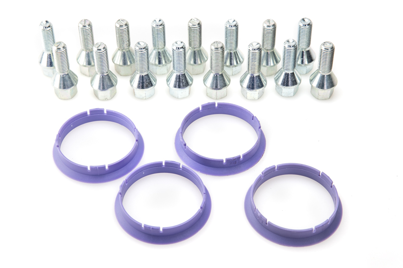 Schraubenkit SGK185 (20 x Schrauben Kegel 60° M12 x 1.5 L28 + Zentrierringe 67.1-65.1)